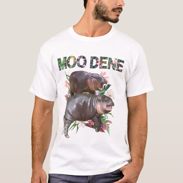 Camiseta Moo Deng Bootleg Rap Shirt | Moo Deng Shirt (Anverso)