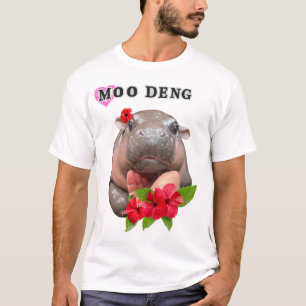 Camiseta Moo Deng Bootleg Rap Shirt Moo Deng Shirt