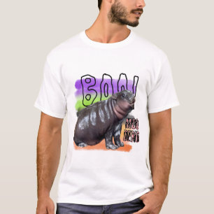 Camiseta Moo Deng Bootleg Rap Shirt   Moo Deng Shirt