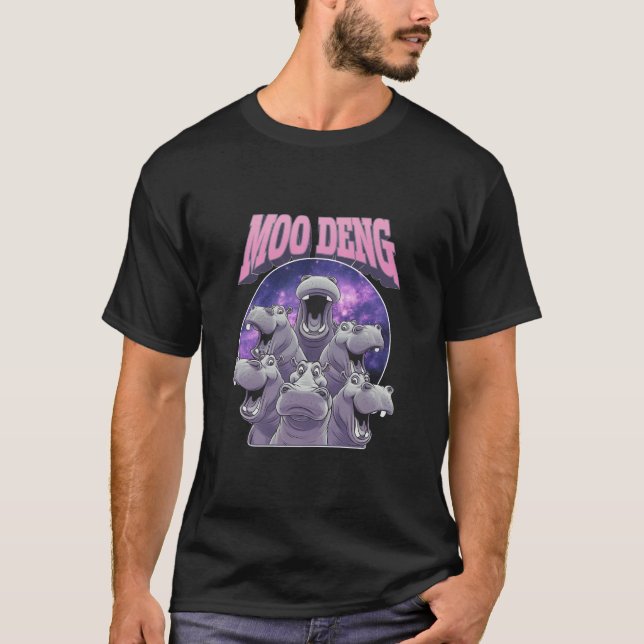 CAMISETA MOO-DENG EL FAMOSO BEBÉ PIGMY HIPPO MOODENG (Anverso)