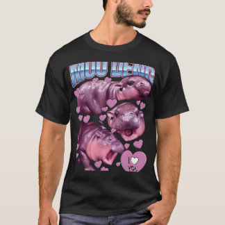 CAMISETA MOO-DENG EL FAMOSO BEBÉ PIGMY HIPPO MOODENG