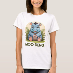 CAMISETA MOO-DENG: FAMOSO PEQUEÑO DE CUERO