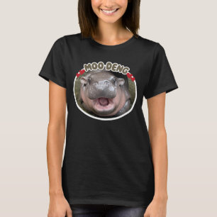 Camiseta Moo Deng Happy Hippo Meme