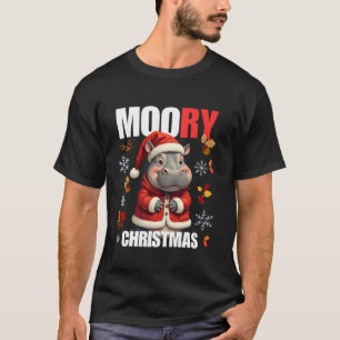 Camiseta Moo Deng Navidades honrados Hippo Baby Pygmy Me