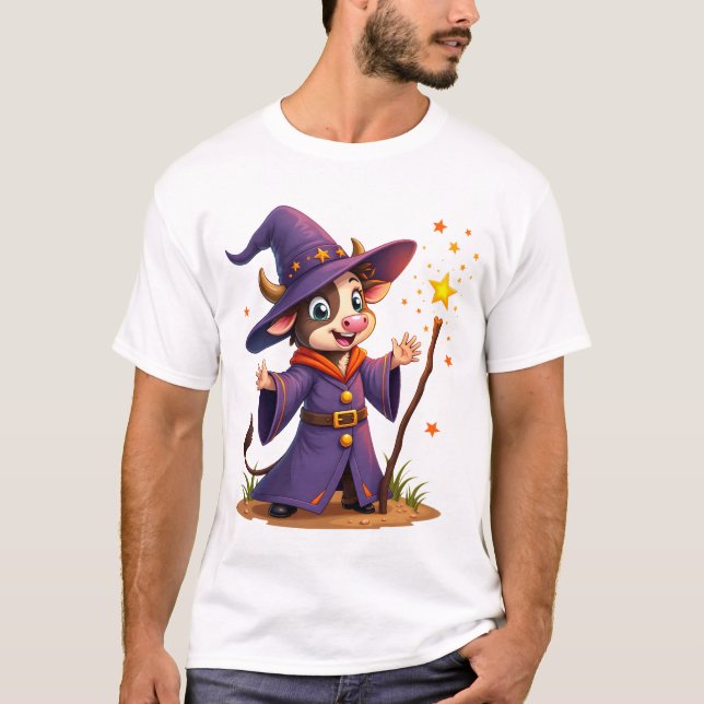 Camiseta Moo-Gician the Cow Sorcerer (Anverso)