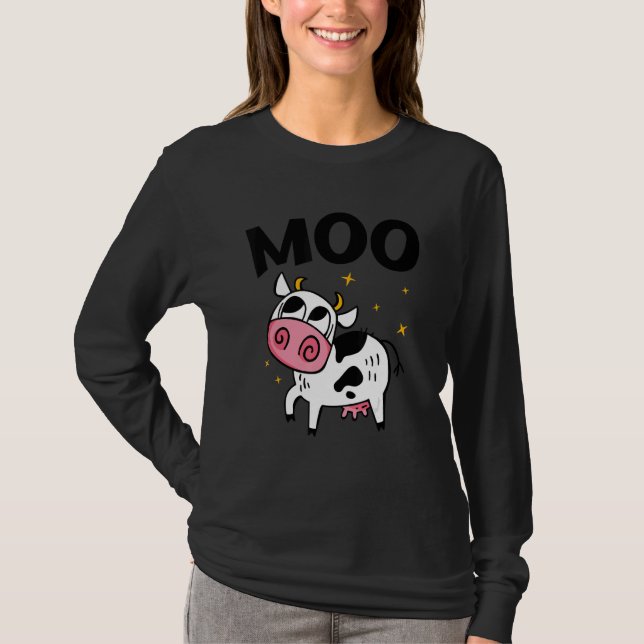Camiseta Moo Graphic Agriculture Agriculteur Farmer Tractor (Anverso)