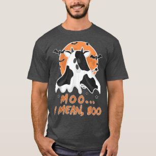 Camiseta Moo I Me Refiero A Boo Halloween Niños Vestimentan