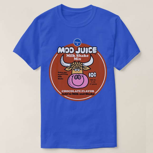 Camiseta Moo Juice Leche Mezcla (Diseño del anverso)