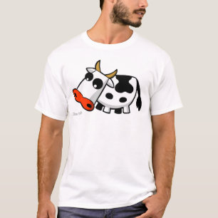 Camiseta MOO la vaca blanco y negro