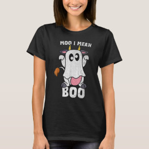 Camiseta Moo, me refiero a Boo Ghost Cow Halloween Cow Fame