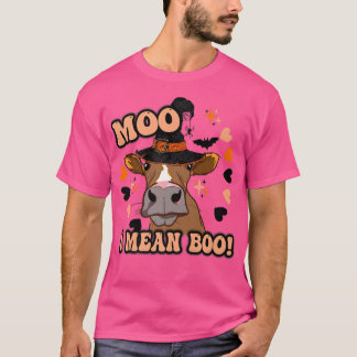 Camiseta Moo me refiero a boo lindo vaca de Halloween otoño