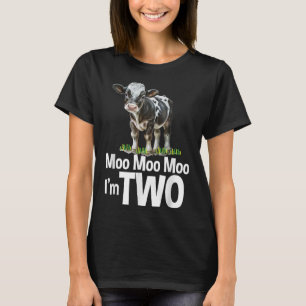 Camiseta Moo Moo Im Dos Años Divertidos Sonidos De Vaca Ran