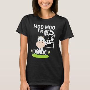 Camiseta Moo Moo Soy dos divertidos sonidos de vaca dulce d