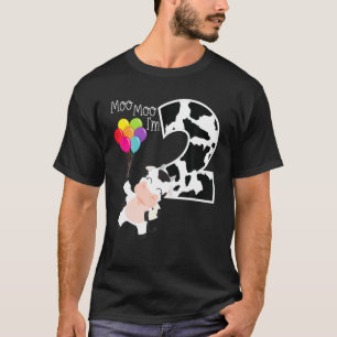 Camiseta Moo Moo Tengo 2 años y soy la vaca Fiesta del seg