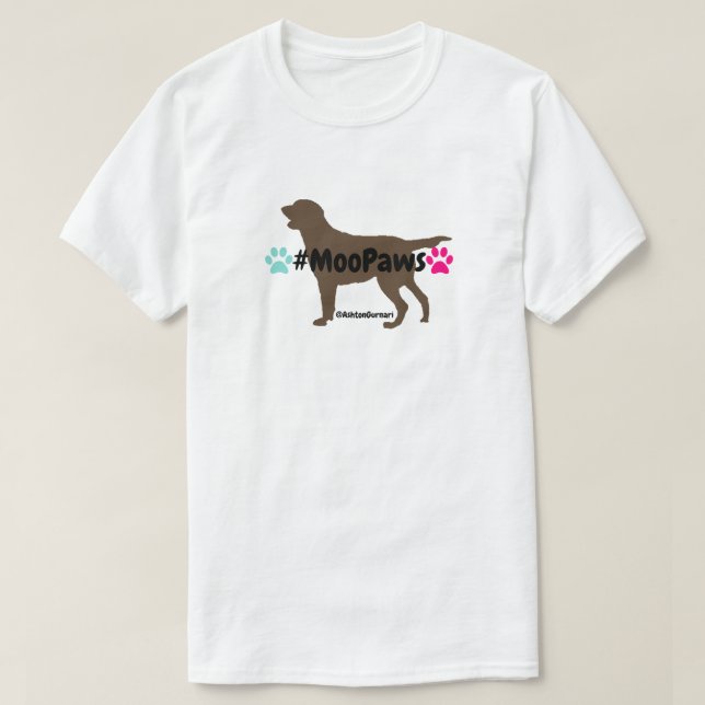 Camiseta Moo Paws (Diseño del anverso)