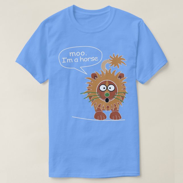 Camiseta Moo, soy un caballo (Diseño del anverso)