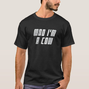 Camiseta Moo soy una vaca vida de granja animal vaca