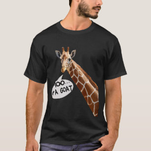 Camiseta Moo, yo soy una cabra Giraffe hombres mujeres niño