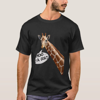 Camiseta Moo, yo soy una cabra Giraffe hombres mujeres niño