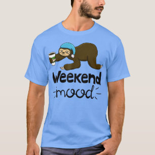 Camiseta Mood de fin de semana Graciosa Sleepy Head Lazy Sl