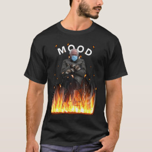 Camiseta Mood Funny Bernie Sanders Mittens Flama Meme