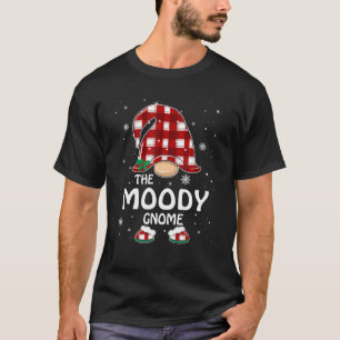 Camiseta Moody Gnome Buffalo Plaid Matemático Christma