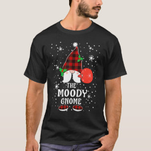 Camiseta Moody Gnome Buffalo Plaid Matemático Christma