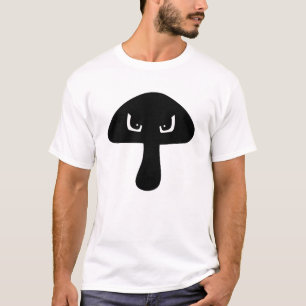 Camiseta Moody Mad Mushroom Face Silhouette