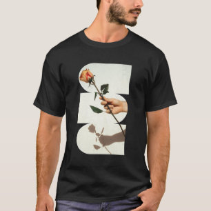 Camiseta Moody Resumen Rosa de foto Minimalismo