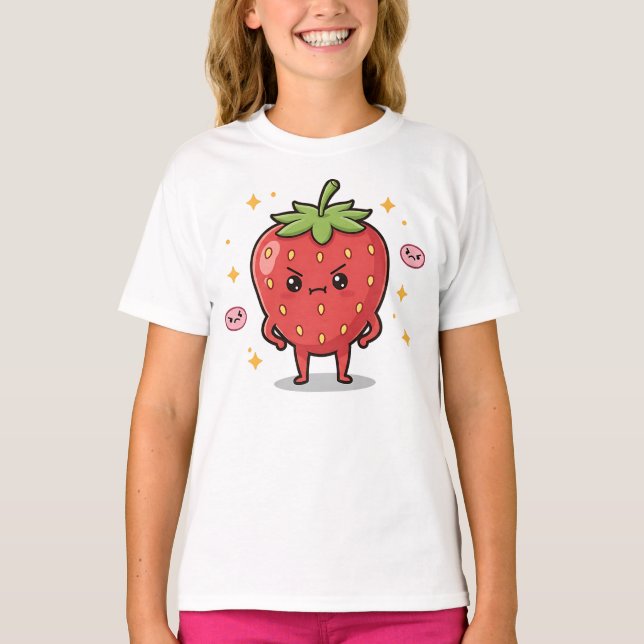 Camiseta Moody Strawberry Chicas (Anverso)