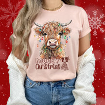 Mooey Navidades Vaca Navidades Adorable Cow Funny