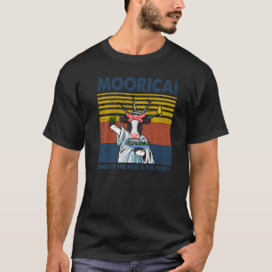 Camiseta Moofica Vaca Tierra De La Renta De Vaca De Granjer