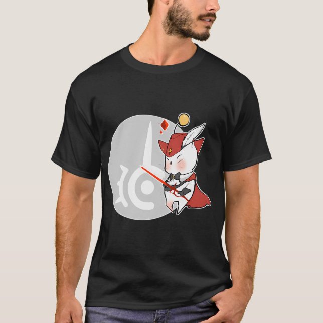 CAMISETA MOOGLE MAGO ROJO FFXIV (Anverso)