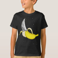 Moon Banana Funny Space Food Weird Fruit Surreal P
