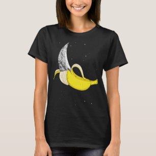 Camiseta Moon Banana Funny Space Food Weird Fruit Surreal P