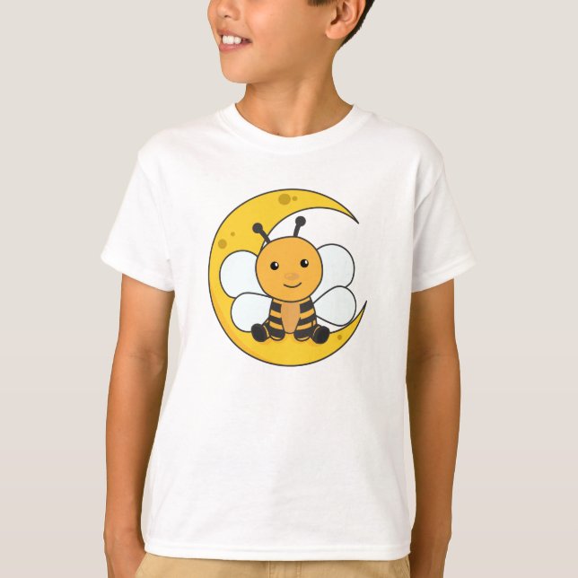 Camiseta Moon Bee Buenas Noches Cae Estrellas De Sueño (Anverso)