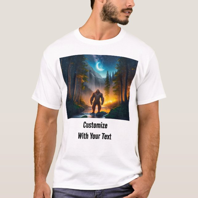 Camiseta Moon Bigfoot Night Woods (Anverso)