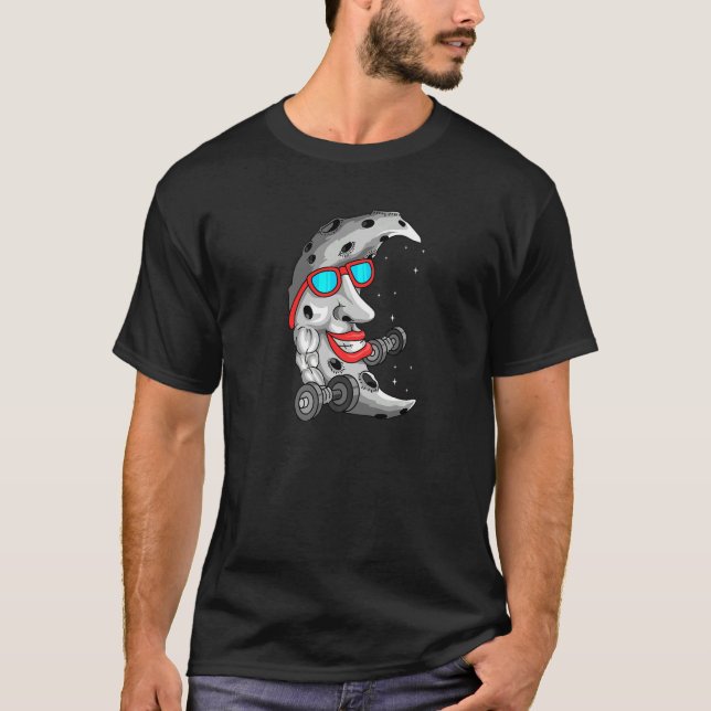Camiseta Moon Celestial Astronomy Fitness Workout Asteroid  (Anverso)