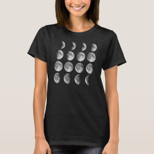 Camiseta Moon Cycle Moon Phases T-Shirr Tumblr