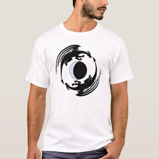 Camiseta Moon Dragons Fantasy Design (Anverso)