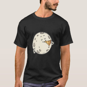 Camiseta Moon Eating Pizza