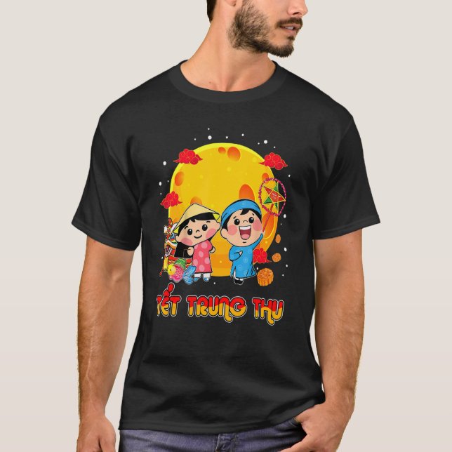 Camiseta Moon Festival Tet Vietnamita Trung Thu Mid Otoño (Anverso)
