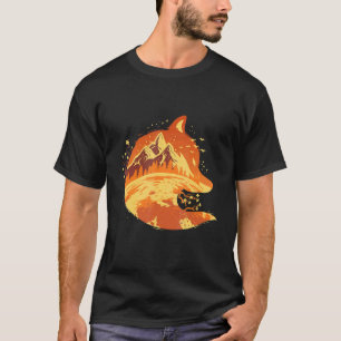 Camiseta Moon Forest Fox Hunting Mountain Fox Whisperer