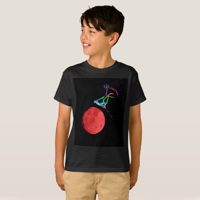 Camiseta Moon Grabber - Stunt Scooter Rider (Anverso completo)