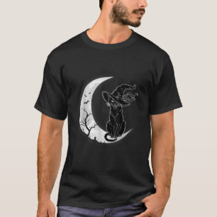Camiseta Moon Halloween Da miedo El disfraz de gato negro G