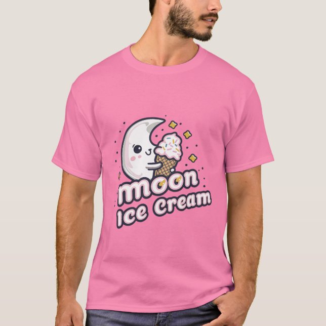Camiseta Moon Ice Cream Delight T-Shirt (Anverso)