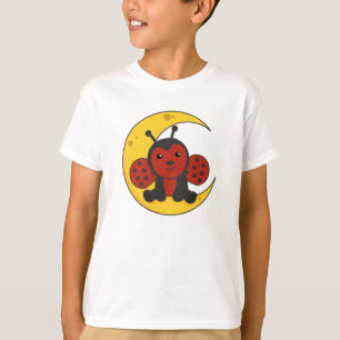 Camiseta Moon Ladybug Buenas Noches Cayendo Estrellas De Su