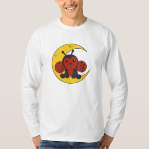 Camiseta Moon Ladybug Buenas Noches Cayendo Estrellas De Su