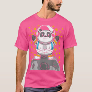 Camiseta Moon Landing Cute Animal Space Scientist Panda Ast