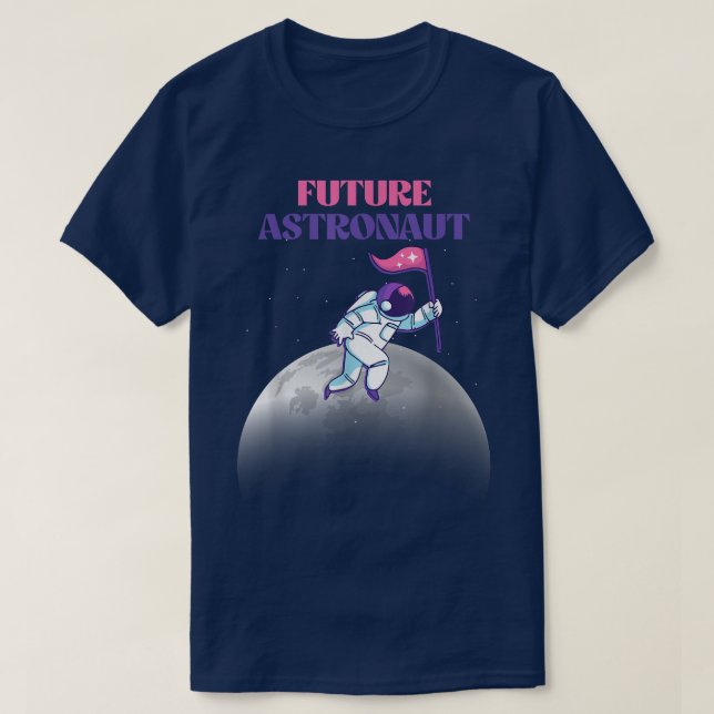 Camiseta Moon Landing Junior Astronaut Outer Space Future A (Diseño del anverso)